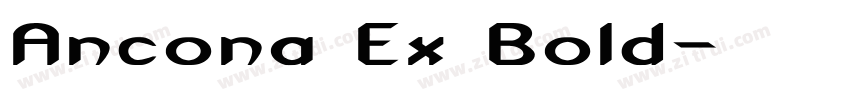 Ancona Ex Bold字体转换